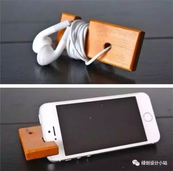 产品设计师眼中的木材,耳机绕线器和手机支架