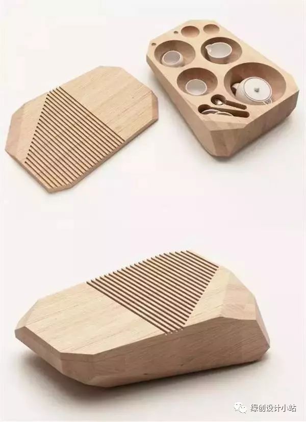 产品设计师眼中的木材,茶具收纳盒